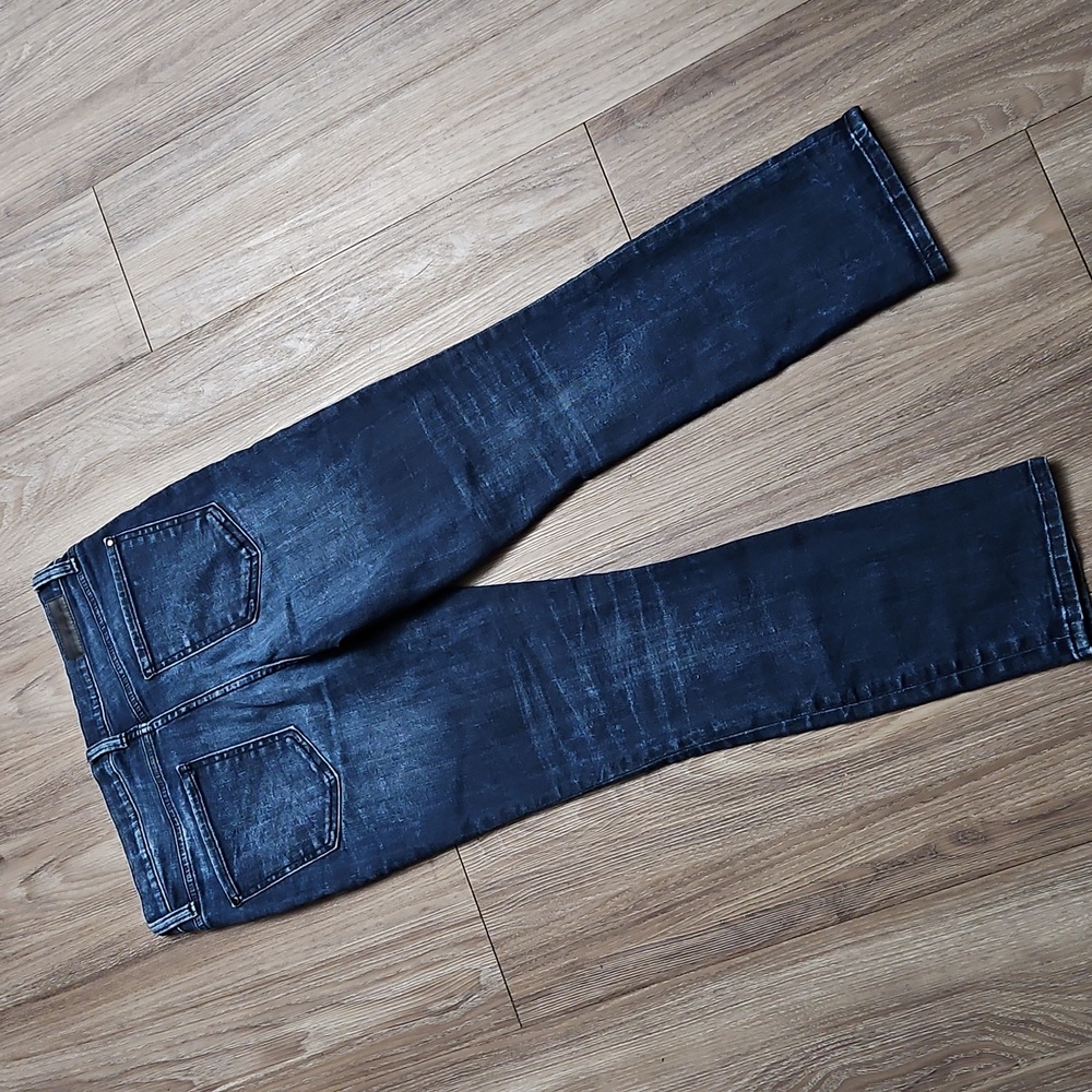 DKNY Jeans Mid Rise Distressed Stretch Cropped Ankle Blue Jeans Women's 06 - Picture 3 of 14